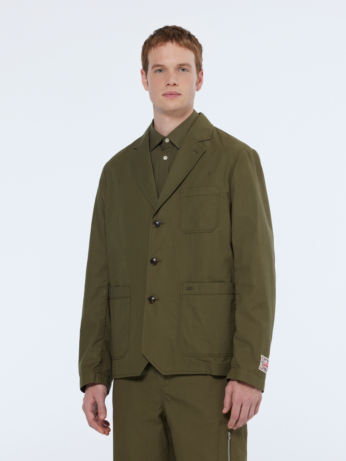 Scotch & Soda - Unconstructed Cotton-Ripstop Military Blazer - Classic Green