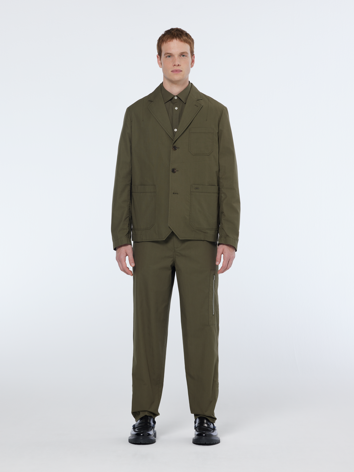 Scotch & Soda - Unconstructed Cotton-Ripstop Military Blazer - Classic Green