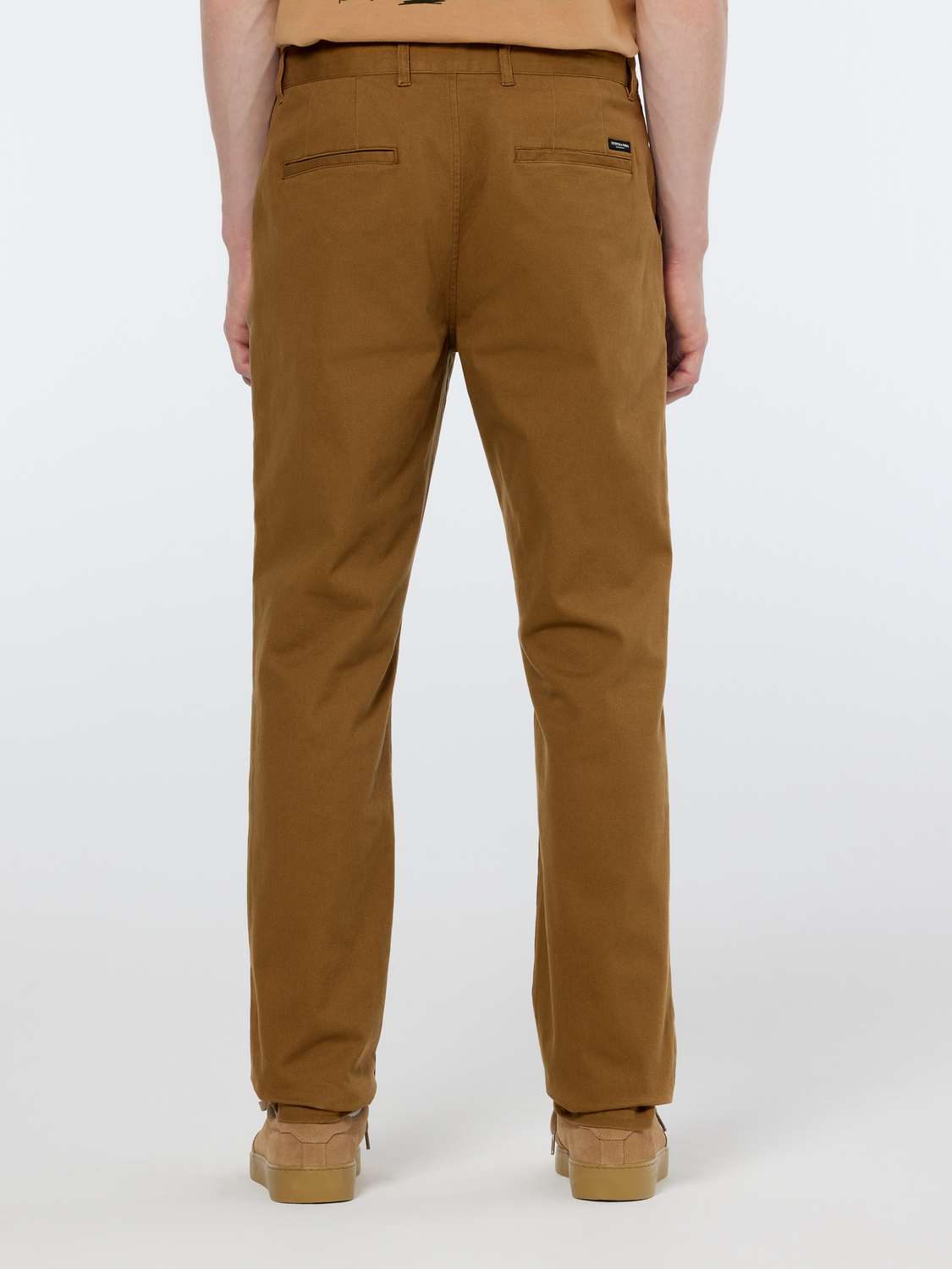 Scotch & Soda - Stuart Washed Regular Slim Fit Chino - Golden Brown