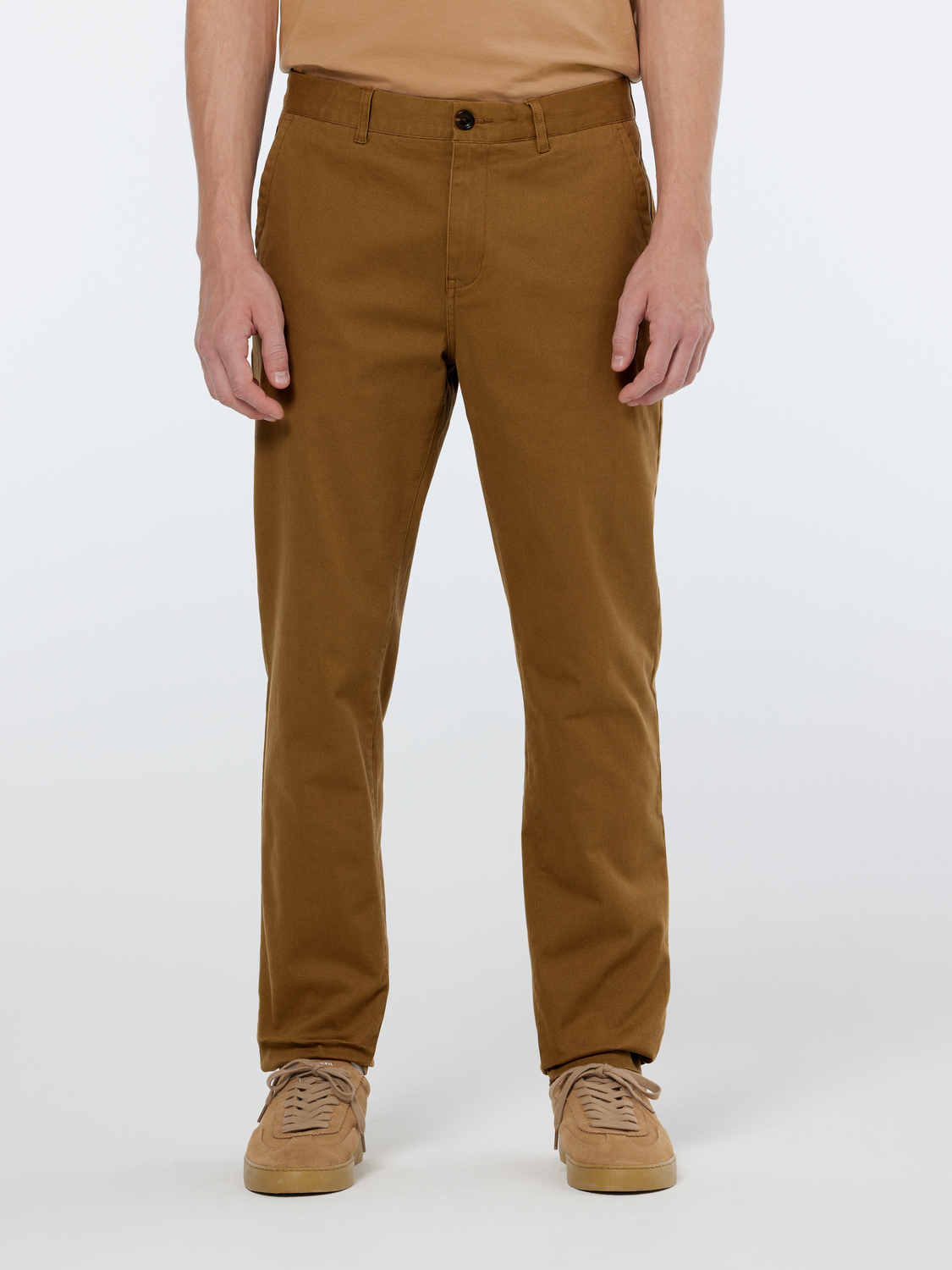 Scotch & Soda - Stuart Washed Regular Slim Fit Chino - Golden Brown