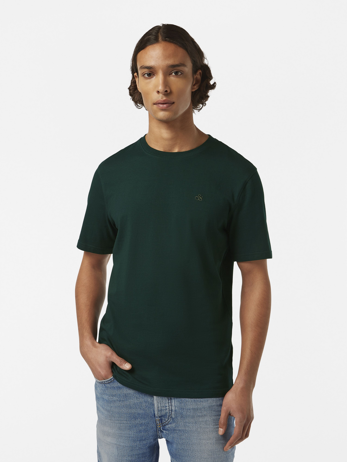 Scotch & Soda - Logo Regular Fit Tee - Amsterdam Green