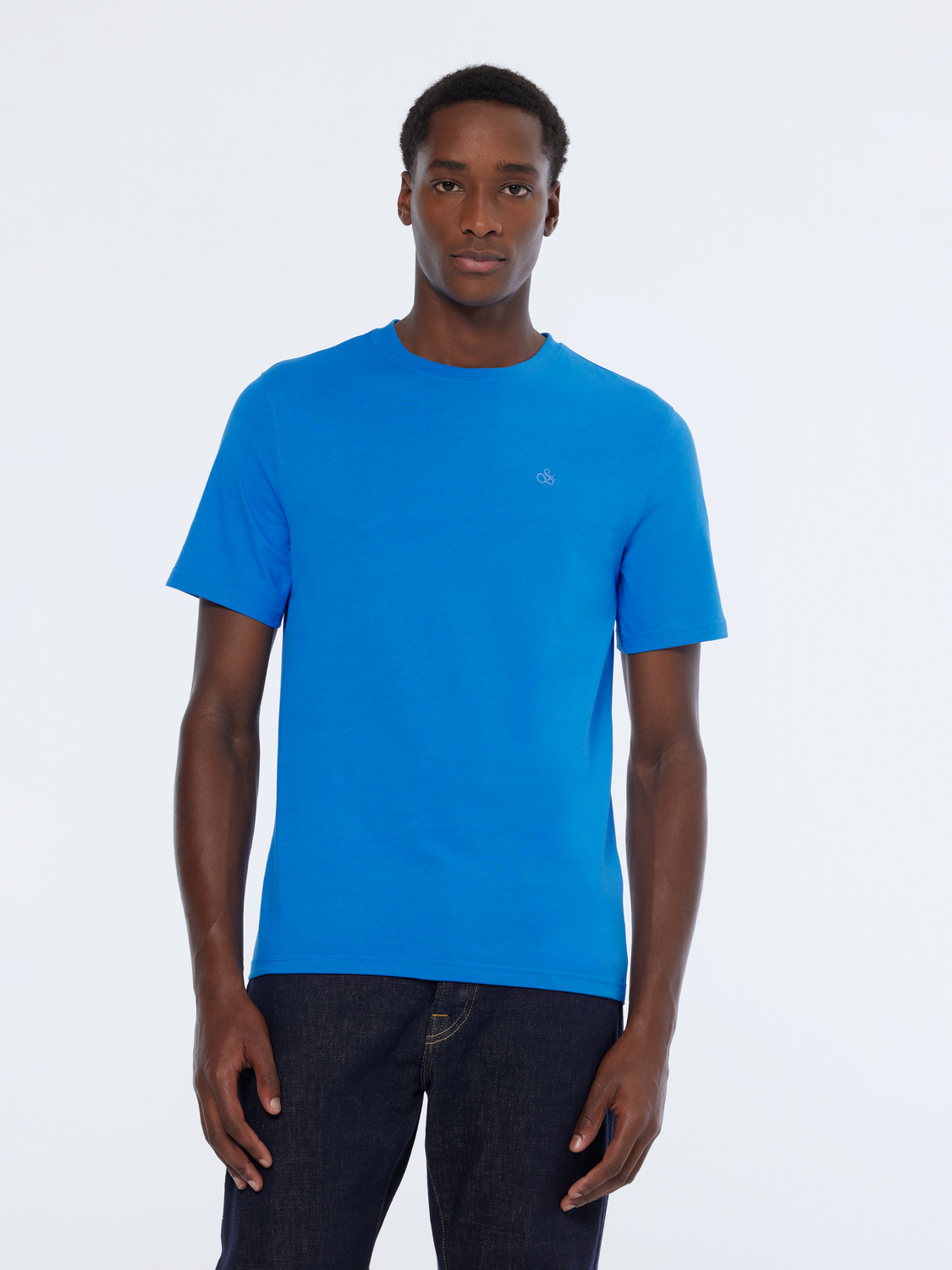 Scotch & Soda - Logo Regular Fit Tee - League Blue