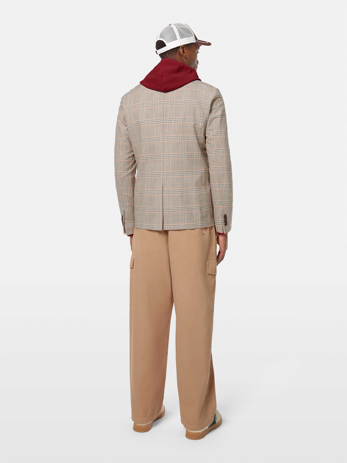 Scotch & Soda - Single Breasted Cotton-Linen Blazer - Soft Camel Check