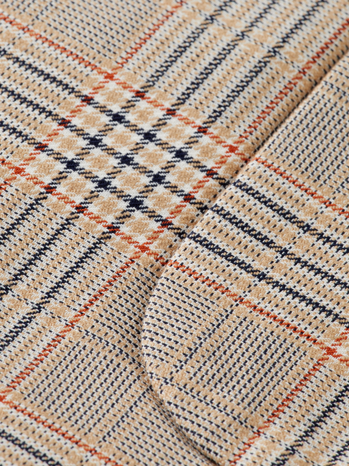 Scotch & Soda - Single Breasted Cotton-Linen Blazer - Soft Camel Check