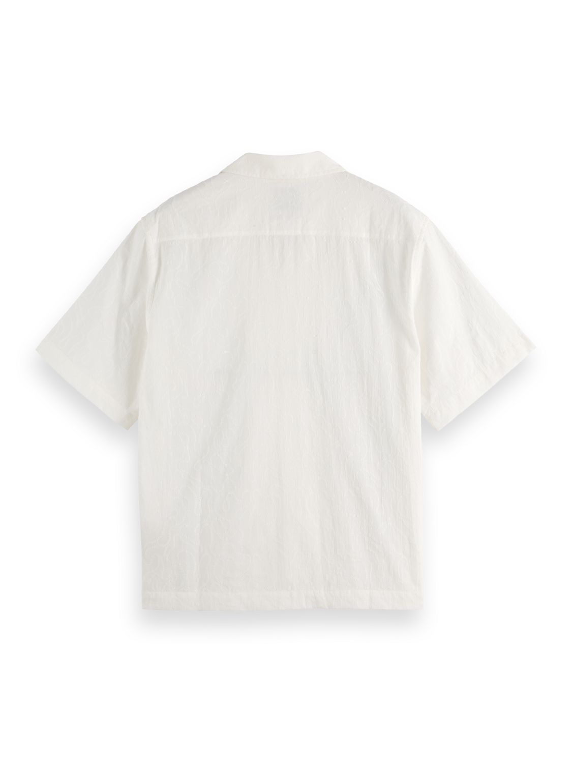 Scotch & Soda - Embroidered SS Relaxed Fit Shirt - White