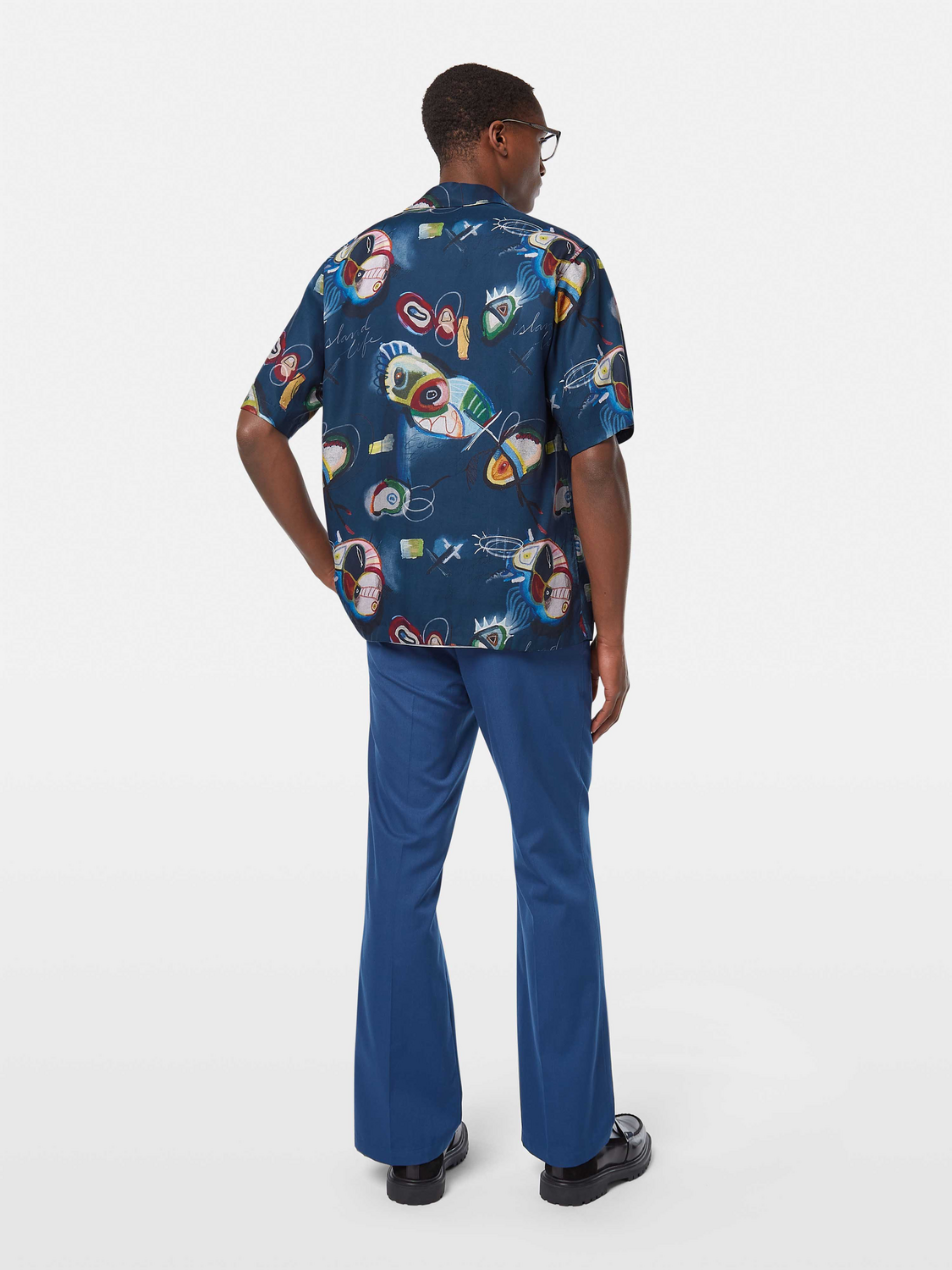 Scotch & Soda - Relaxed Fit SS Shirt - Abstract Island Night