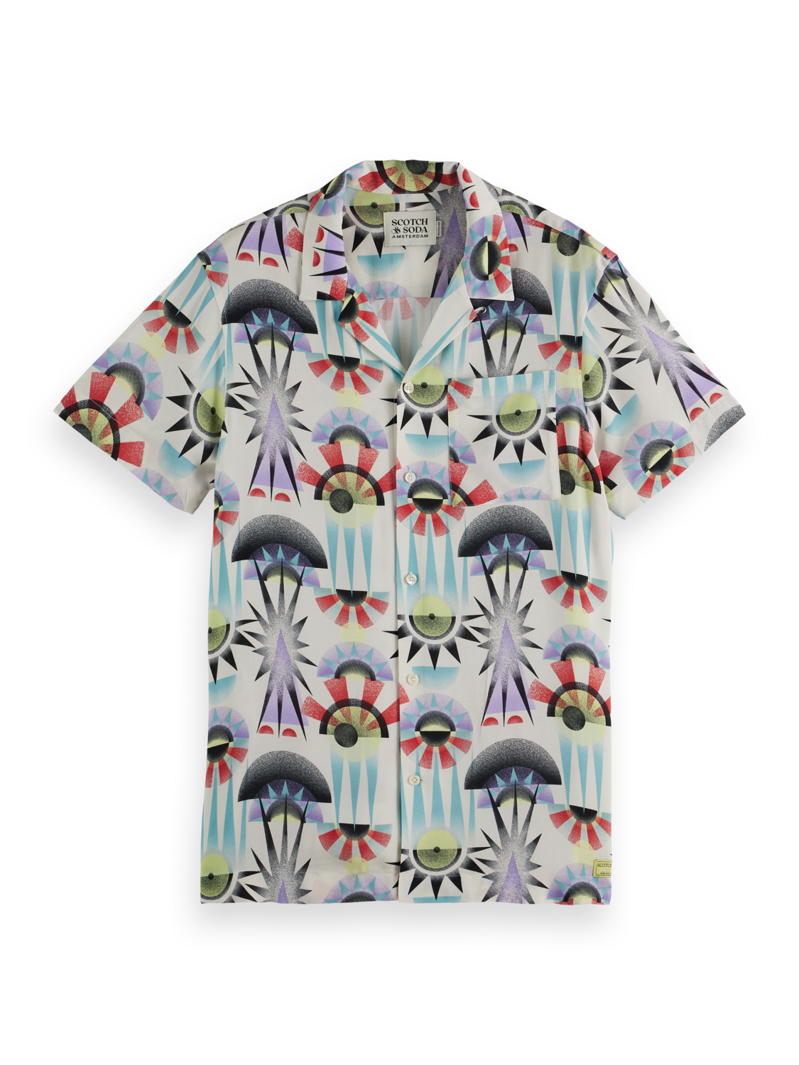 Scotch & Soda - Regular Fit SS Shirt - Luna Pier White
