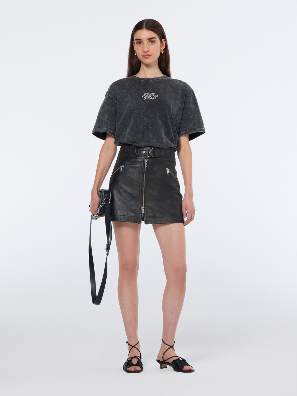 Maison Scotch - Washed Logo Tee - Black
