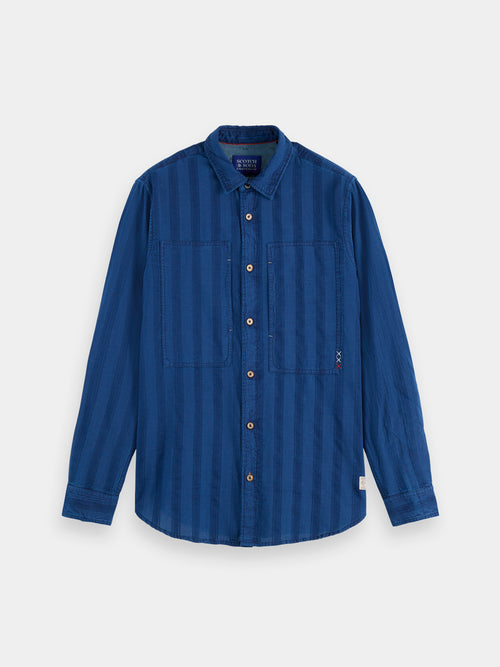 Scotch & Soda - Textured Indigo Shirt - Washed Indigo
