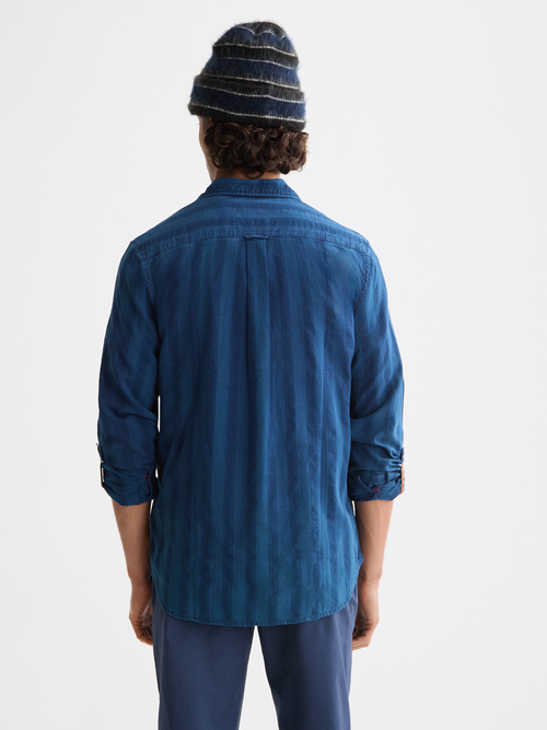 Scotch & Soda - Textured Indigo Shirt - Washed Indigo