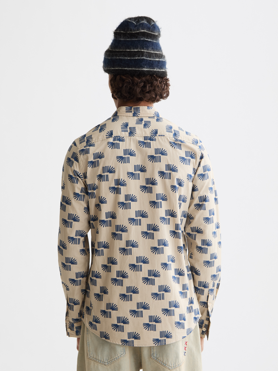 Scotch & Soda - Slim Fit Printed Shirt - Art Dept Rays Ditsy Plaza Taupe