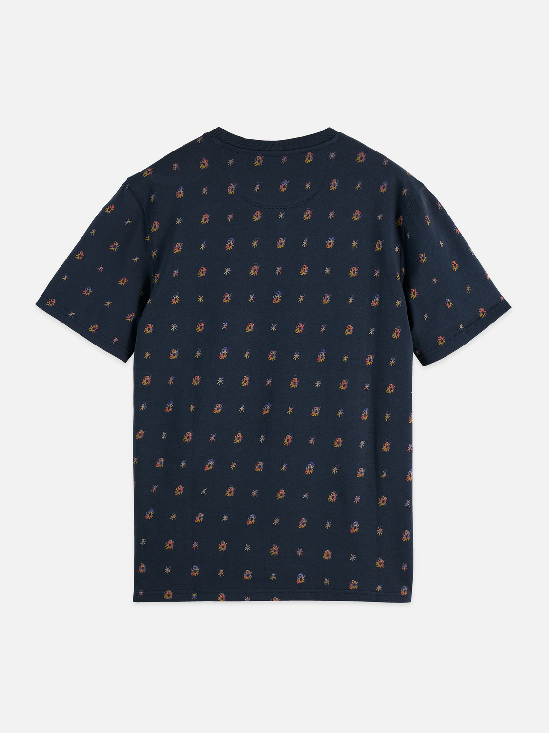Scotch & Soda - Micro Printed Regular Fit Tee - Cosmic Sky Ditsy Carbon