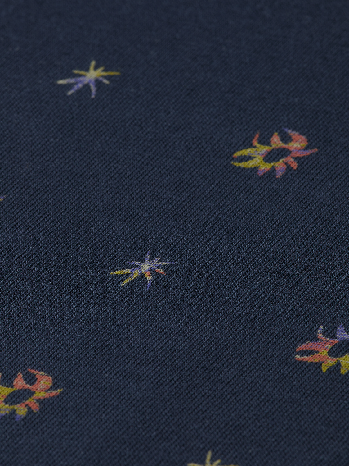 Scotch & Soda - Micro Printed Regular Fit Tee - Cosmic Sky Ditsy Carbon