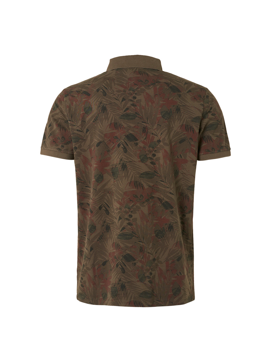 No Excess - Camouflage Printed Pique Polo - Army