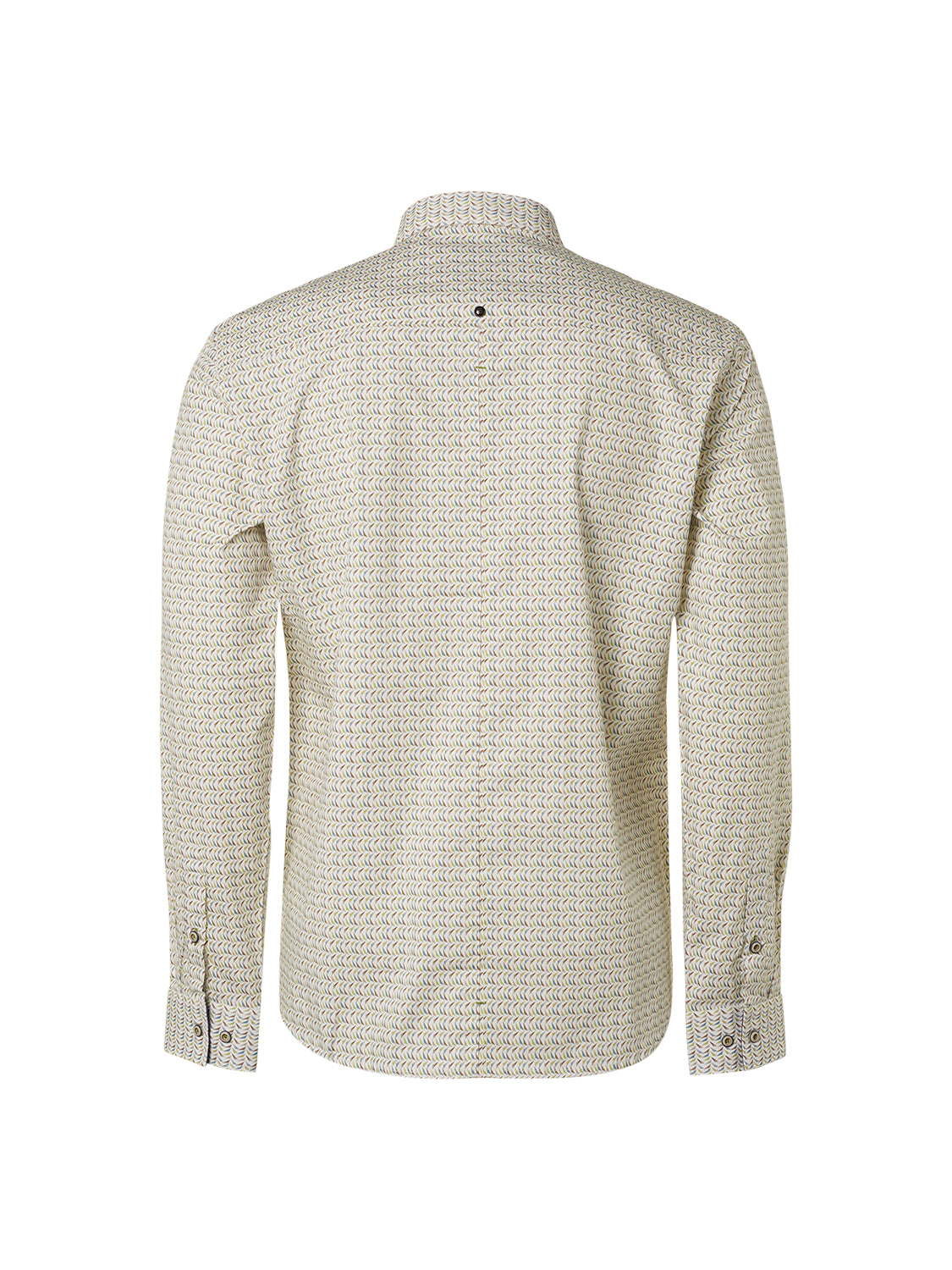 No Excess - Flags Printed LS Shirt - Light Green