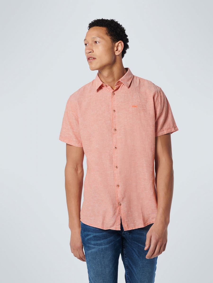 No Excess - Melange SS Shirt - Papaya
