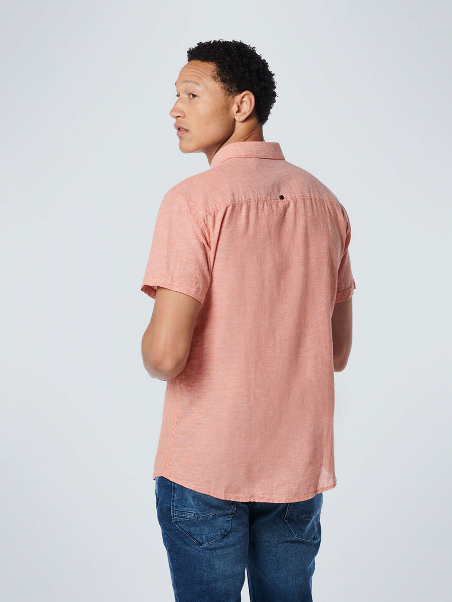 No Excess - Melange SS Shirt - Papaya