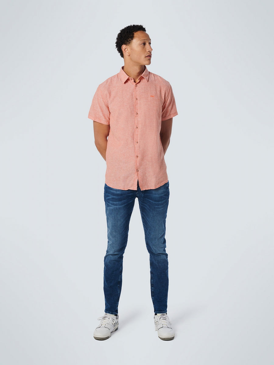 No Excess - Melange SS Shirt - Papaya