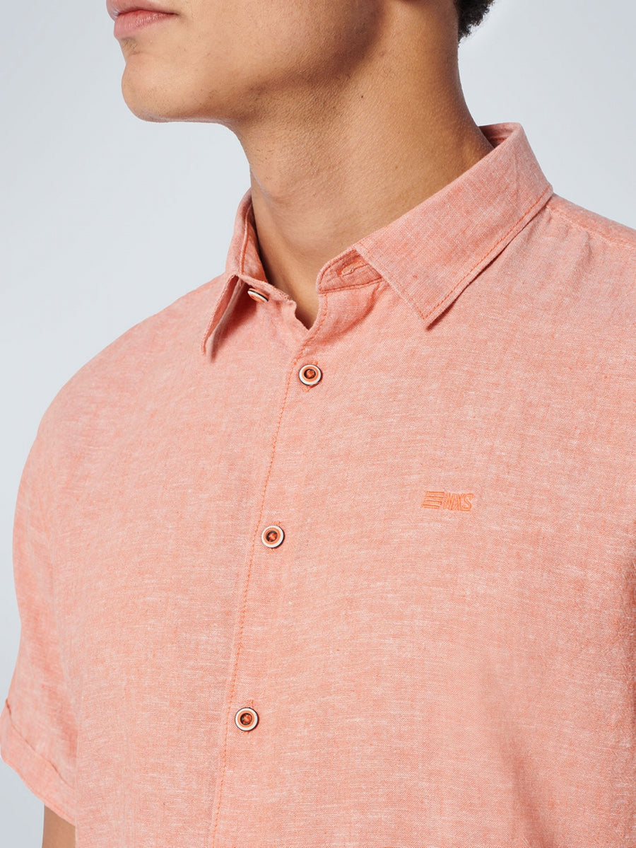 No Excess - Melange SS Shirt - Papaya
