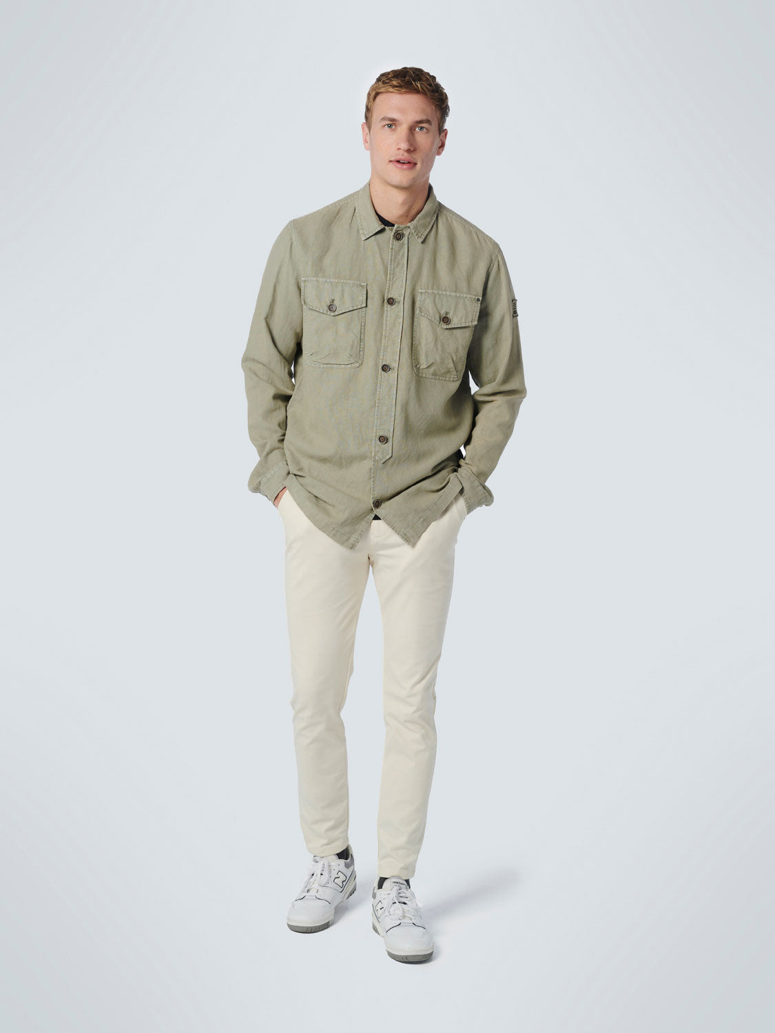 No Excess - Surplus Garment Dyed Overshirt - Smoke Green