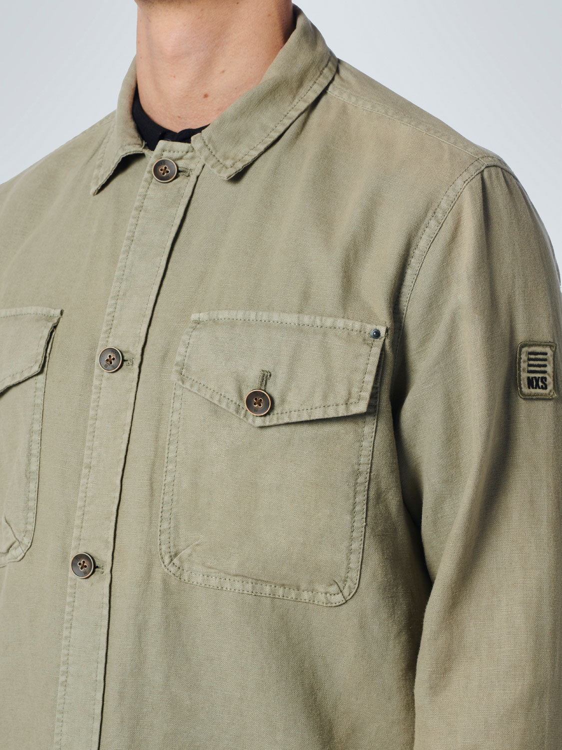 No Excess - Surplus Garment Dyed Overshirt - Smoke Green