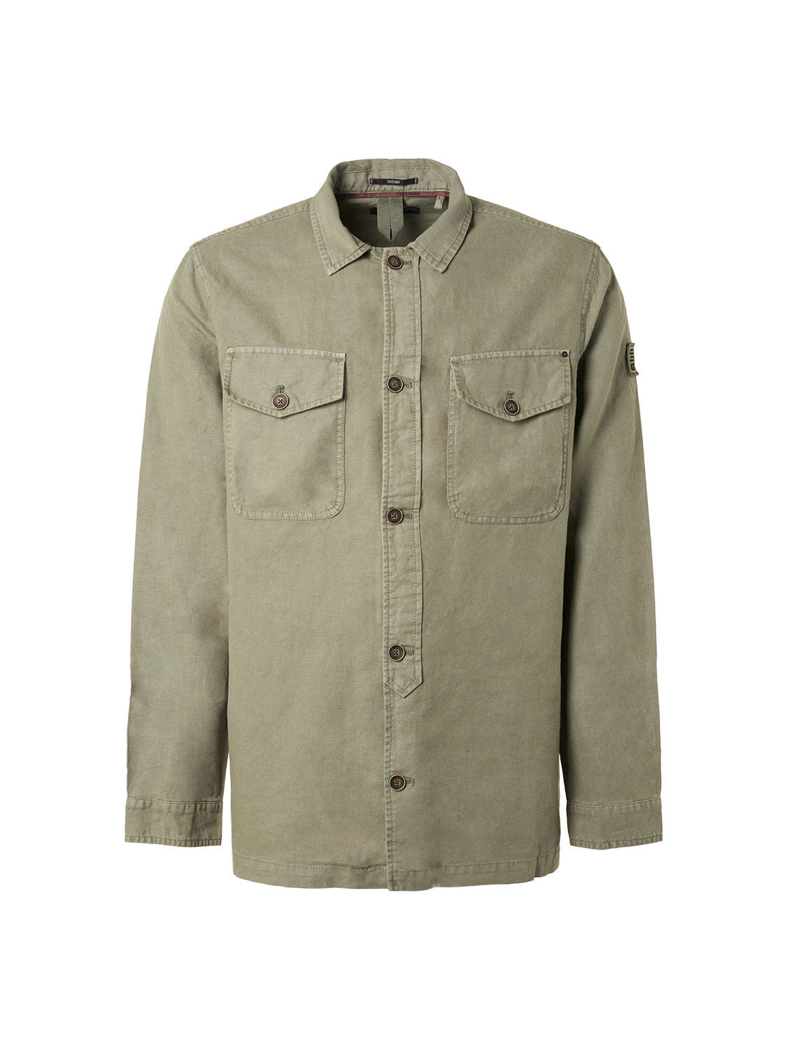 No Excess - Surplus Garment Dyed Overshirt - Smoke Green