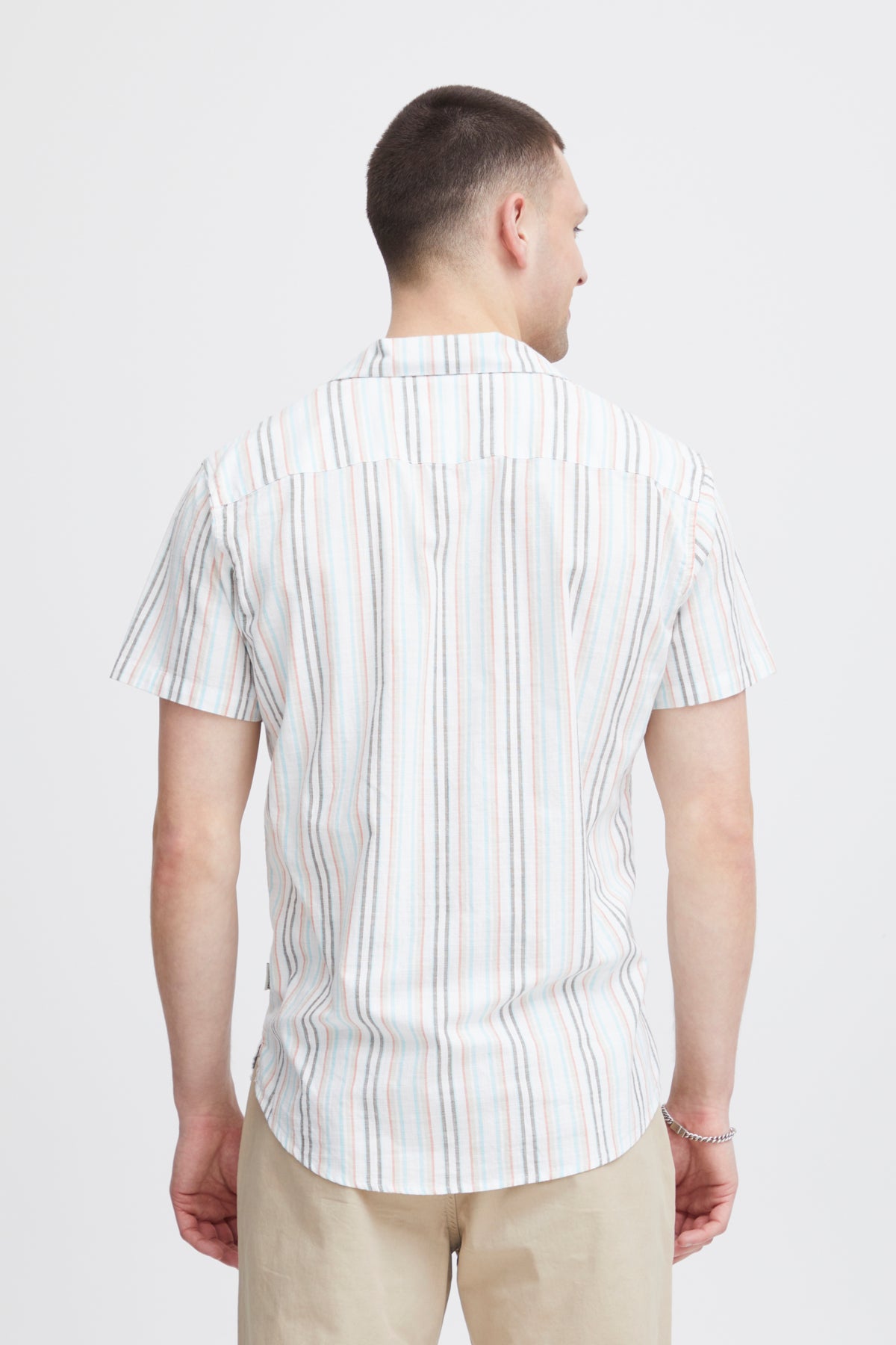 Blend - Ice Cream Stripe SS Shirt - Snow White