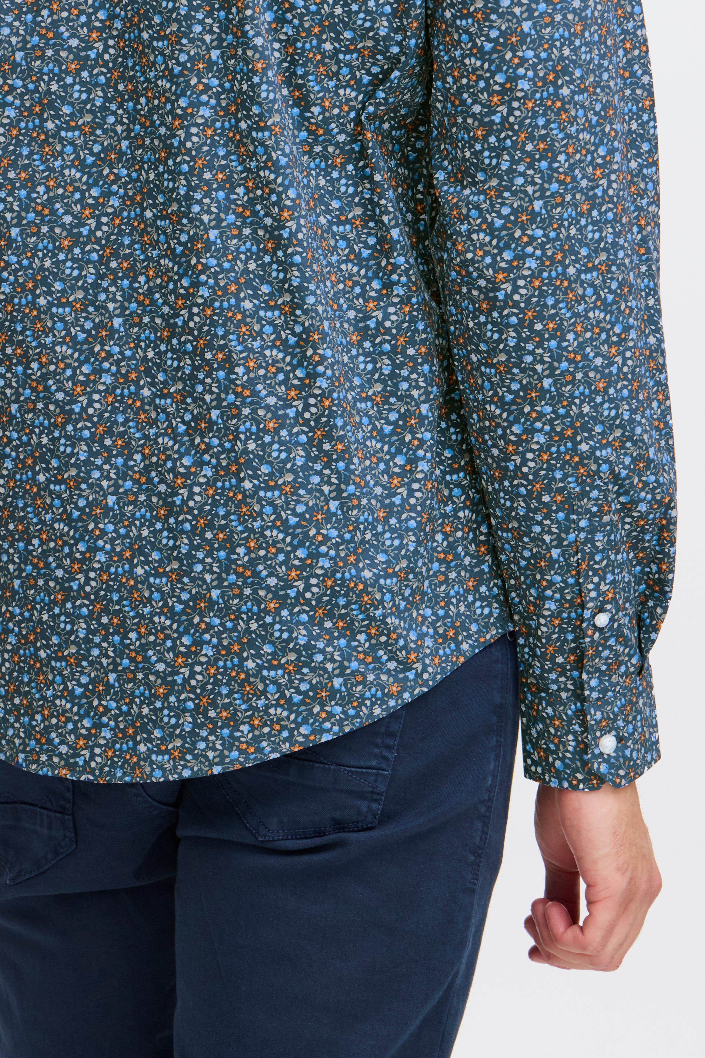 Blend - Tiny Floral Shirt - Dress Blues