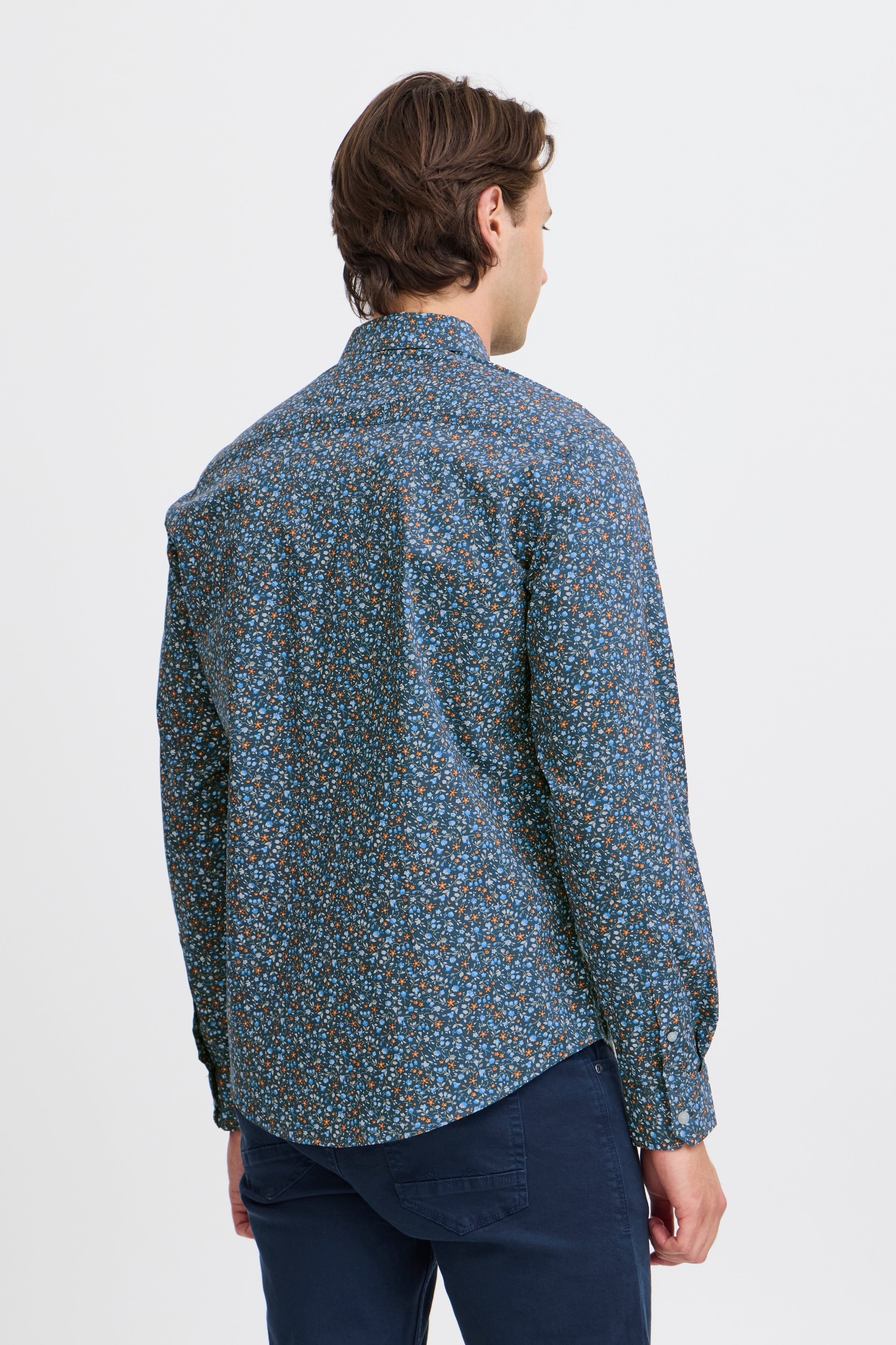 Blend - Tiny Floral Shirt - Dress Blues