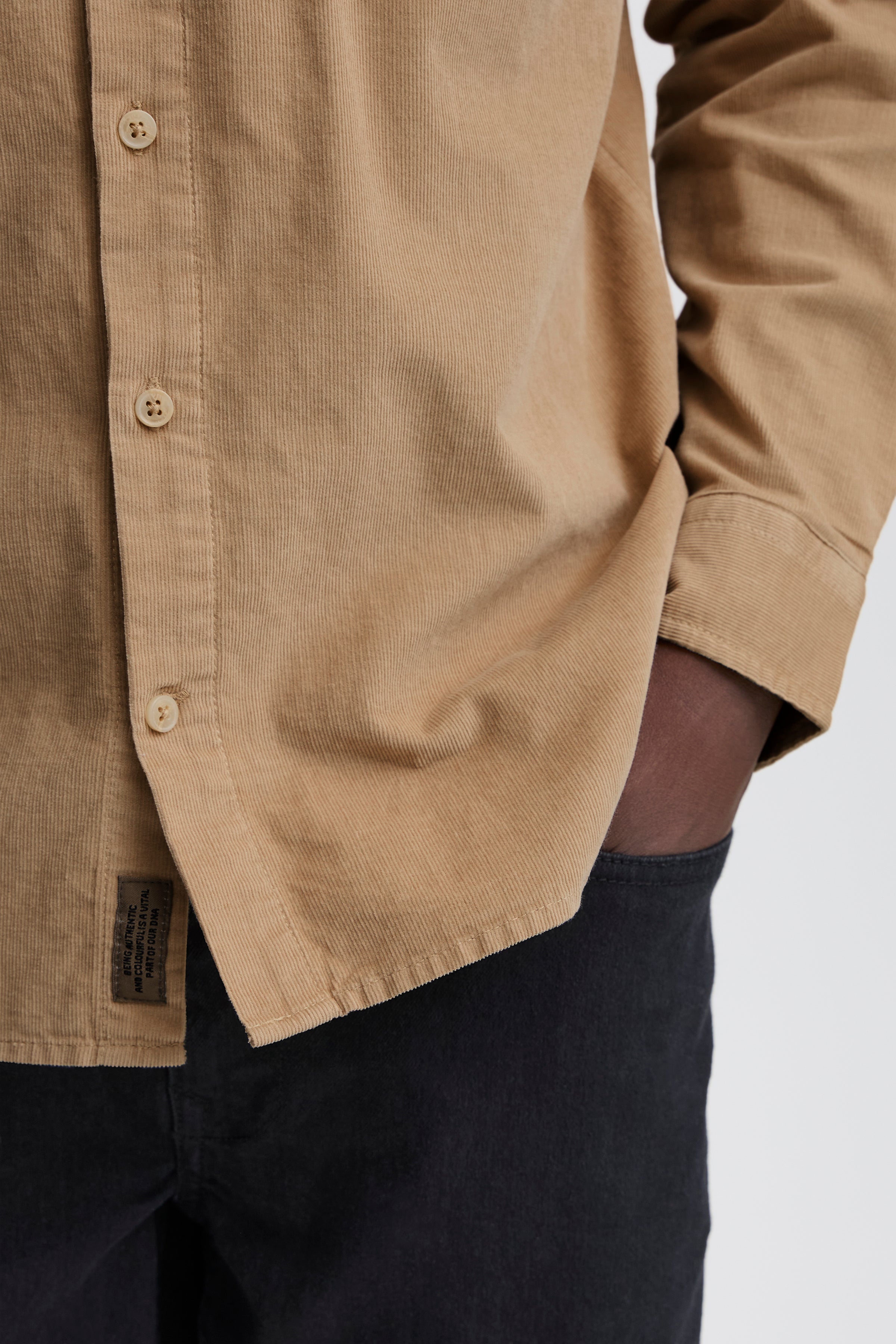 Blend - Corduroy Pocket Shirt - Cornstalk