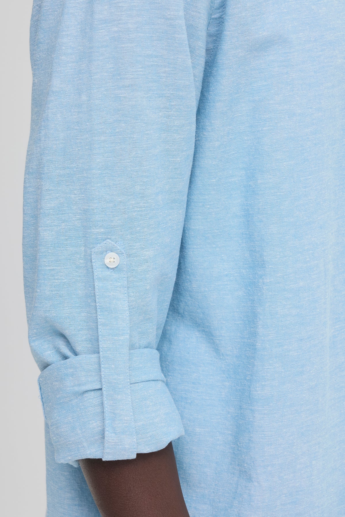Blend - Linen Blend LS Shirt - Lichen Blue