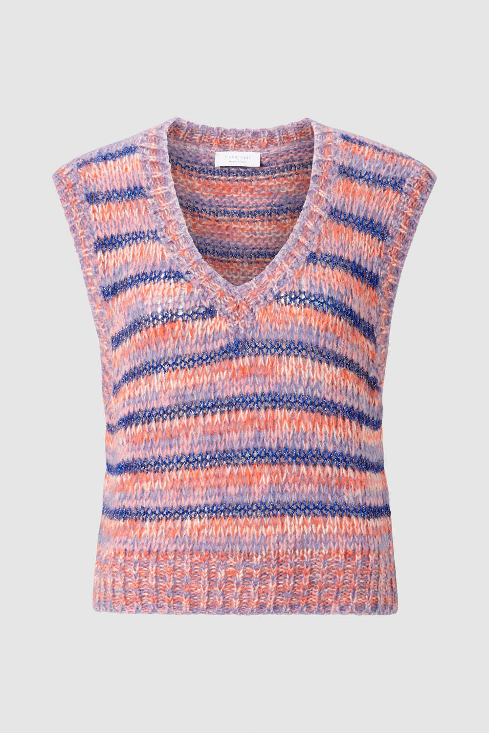 Rich & Royal - Striped Knit Vest - Original
