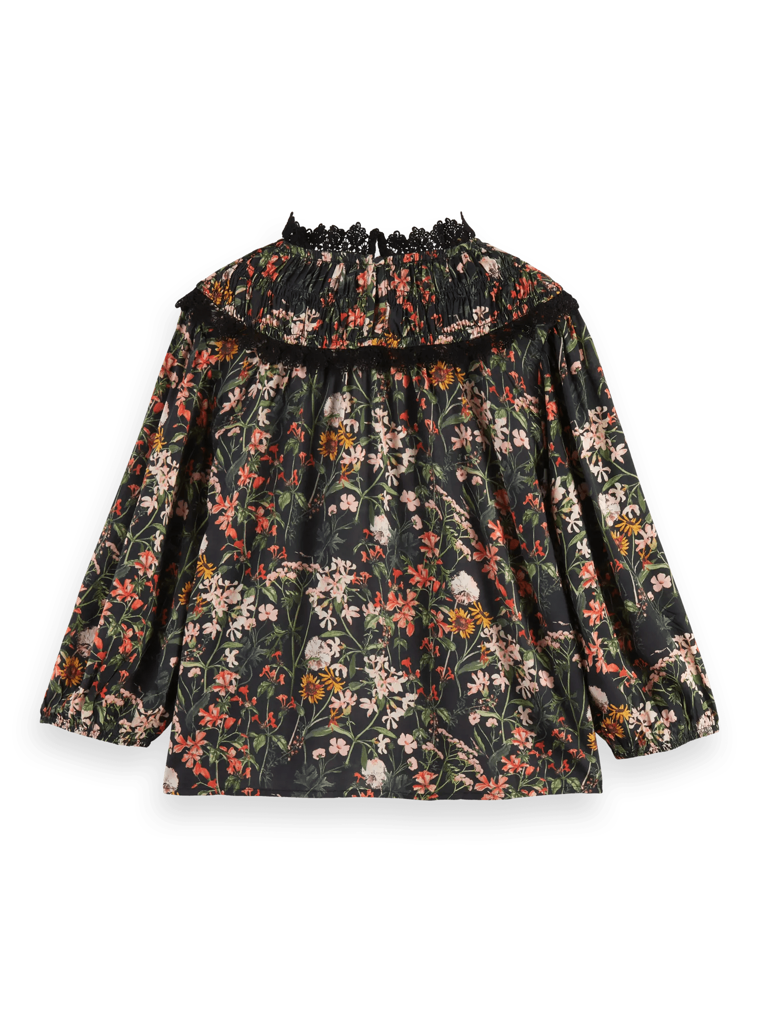 Maison Scotch - Printed Smock Top - Meadow Rhubarb