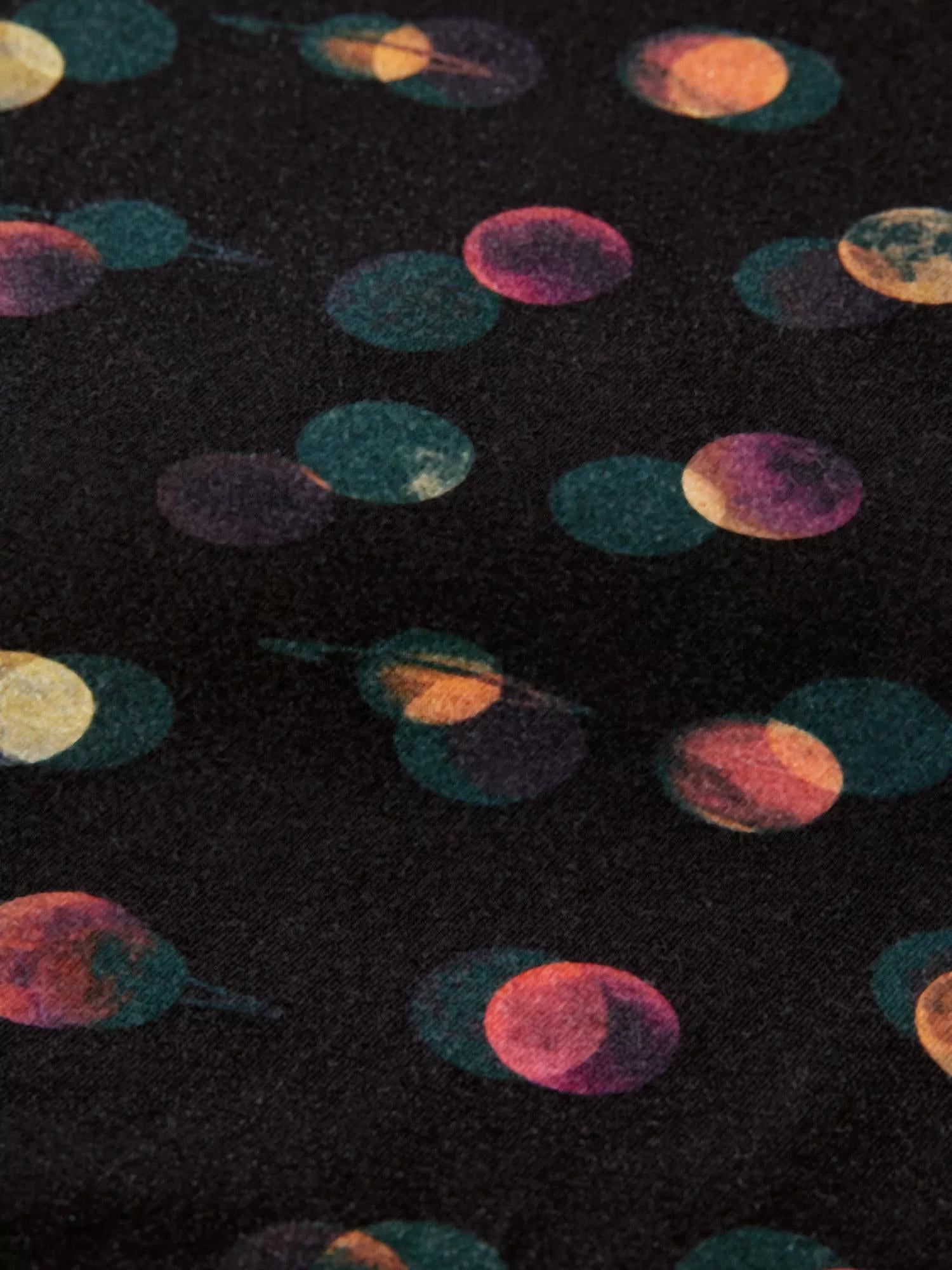 Maison Scotch - Printed Slim Fit LS Turtleneck Tee - Planets