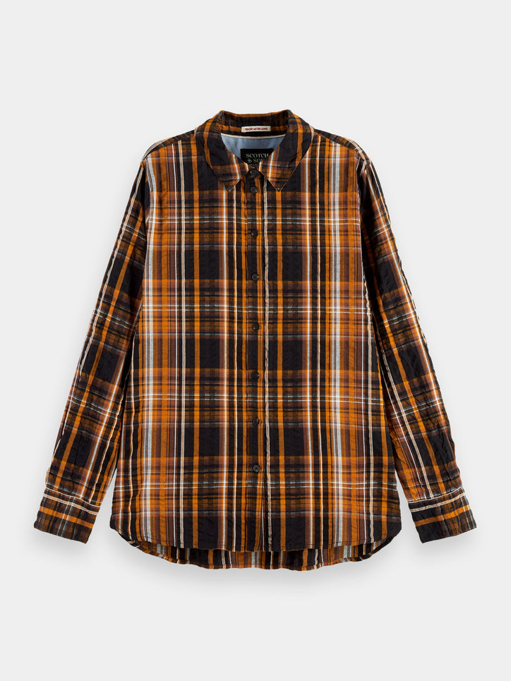 Maison Scotch - Checked Oversized Shirt - Multi Plaid