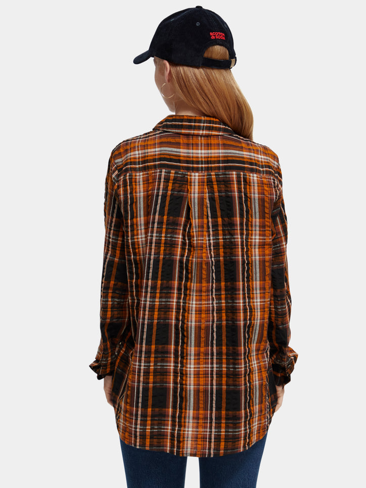 Maison Scotch - Checked Oversized Shirt - Multi Plaid