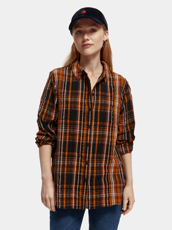 Maison Scotch - Checked Oversized Shirt - Multi Plaid
