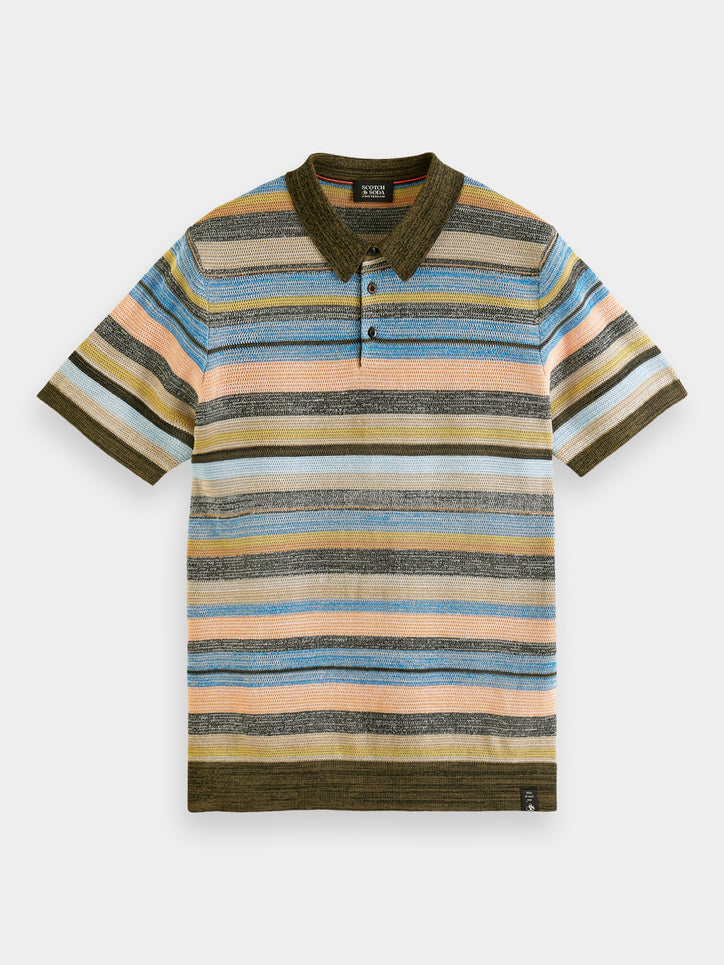 Scotch & Soda - Striped Organic Cotton Polo - Gelato