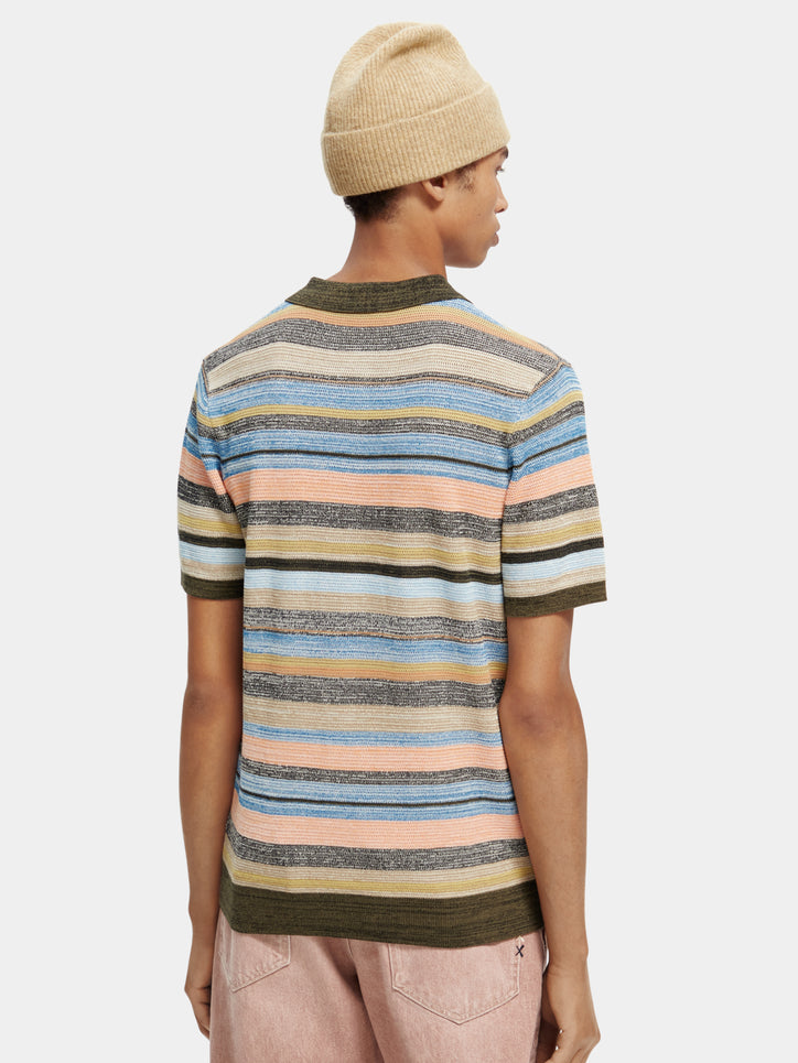 Scotch & Soda - Striped Organic Cotton Polo - Gelato