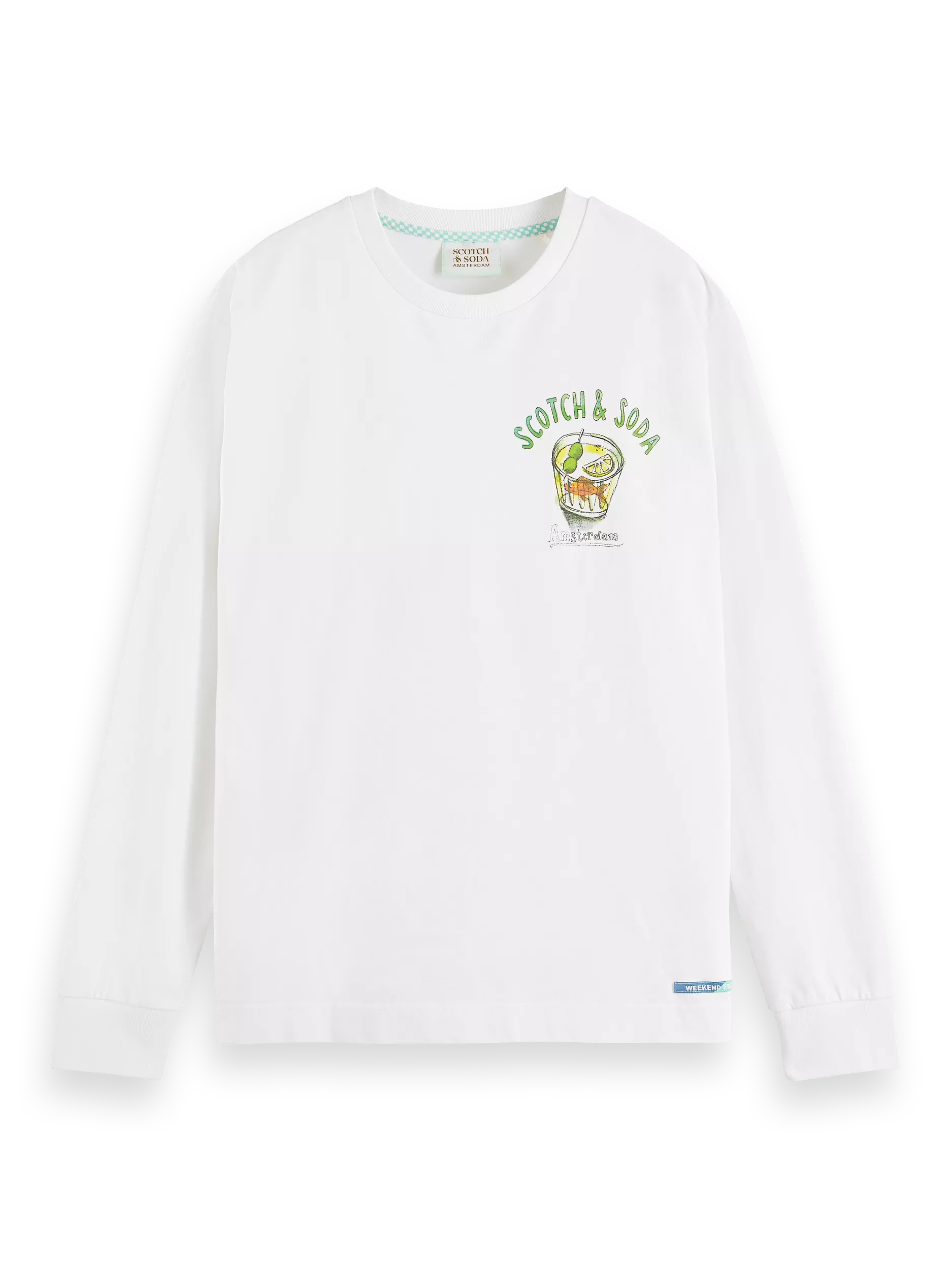 Scotch & Soda - Artwork LS Tee - White