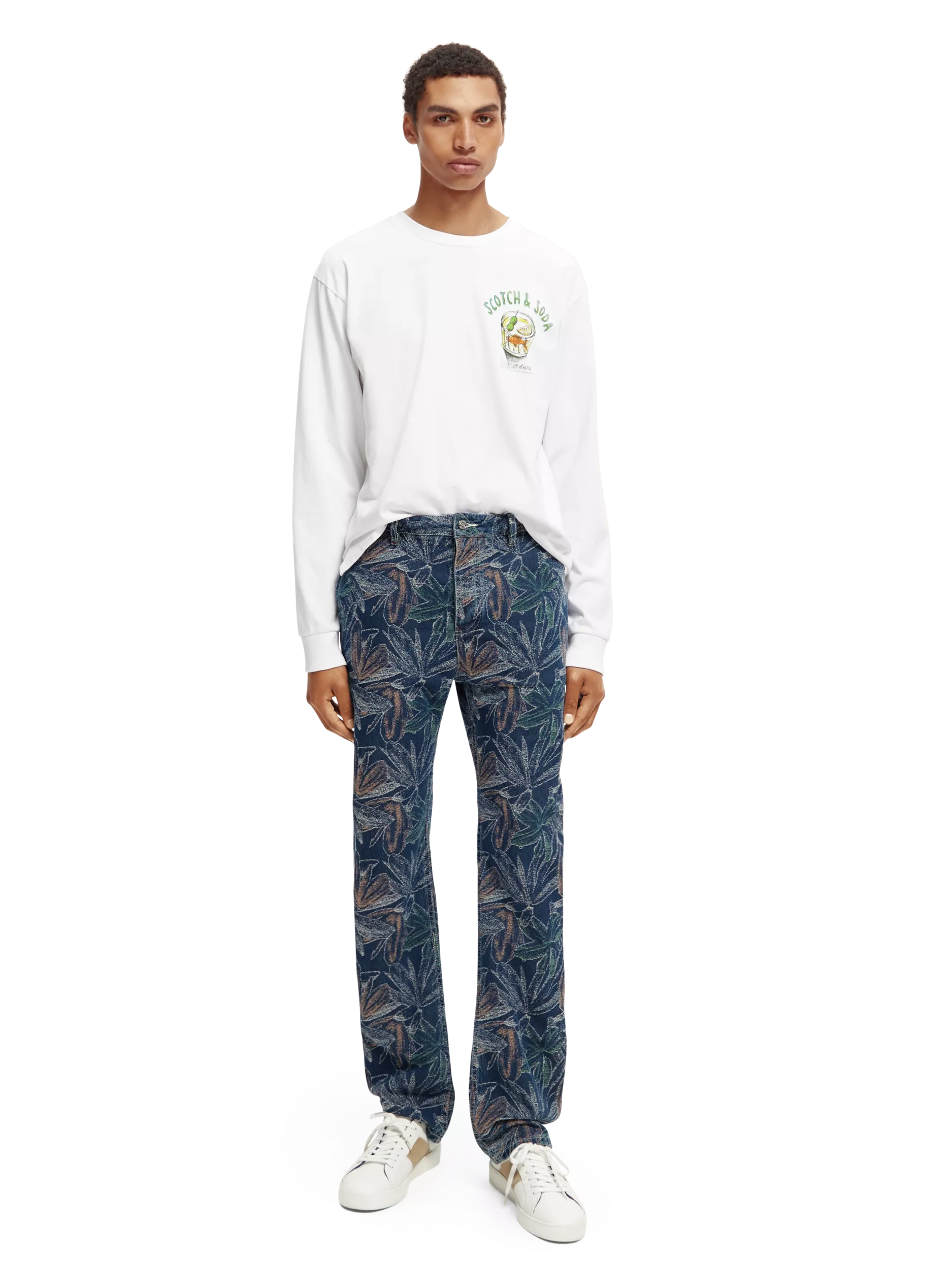 Scotch & Soda - Artwork LS Tee - White