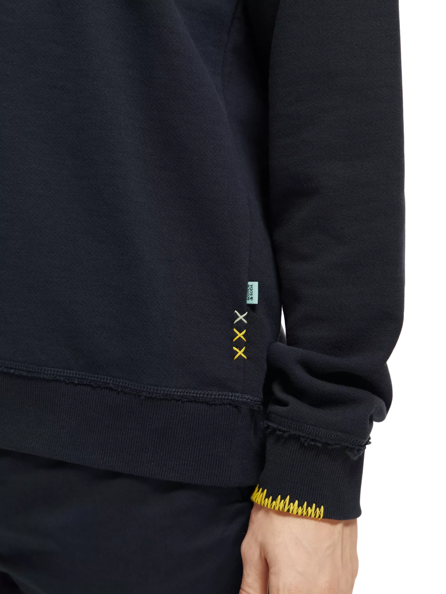 Scotch & Soda - Relaxed Fit Artwork Sweatshirt - Navy