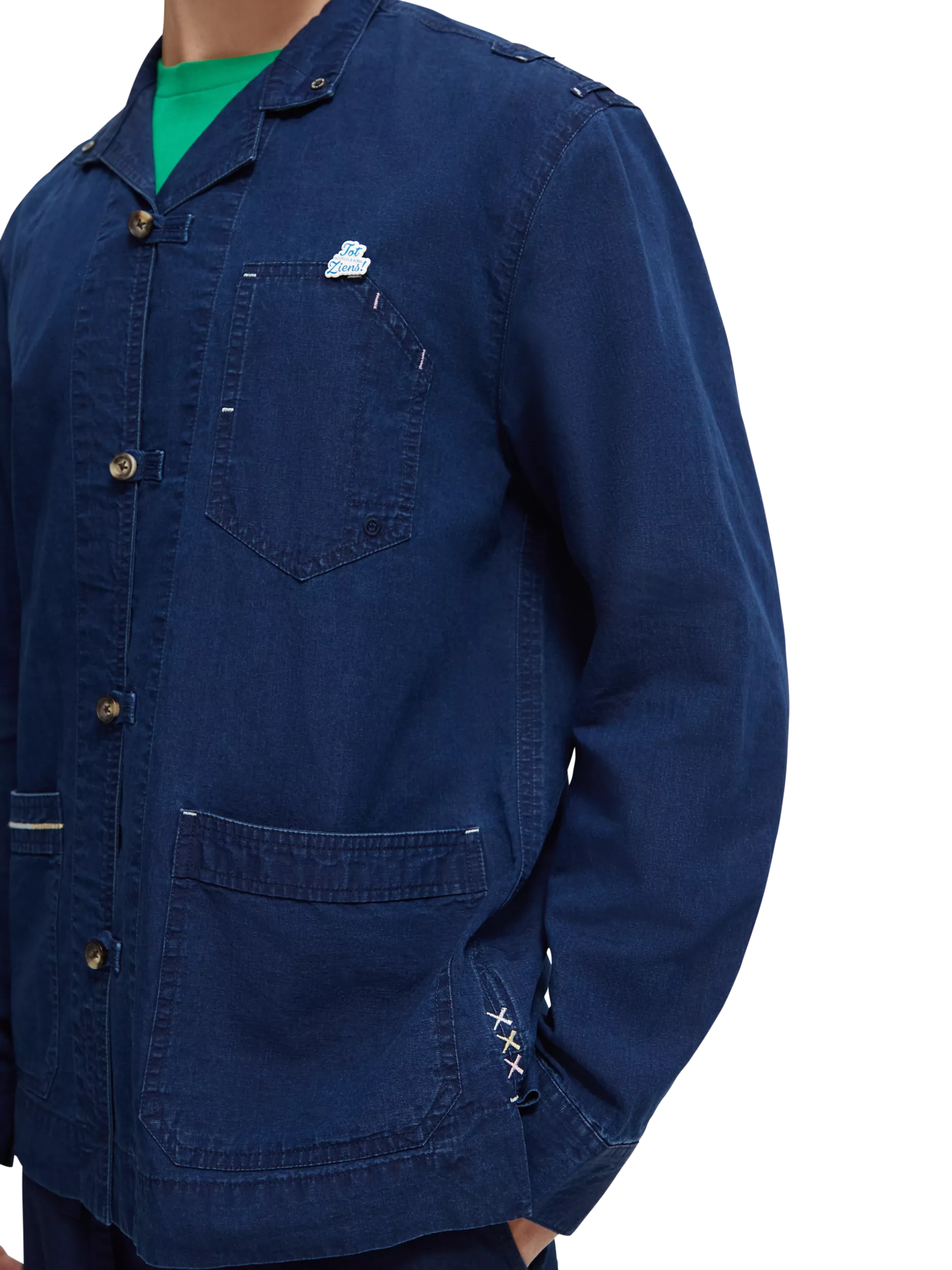Scotch & Soda - Linen-Blended Overshirt - Indigo