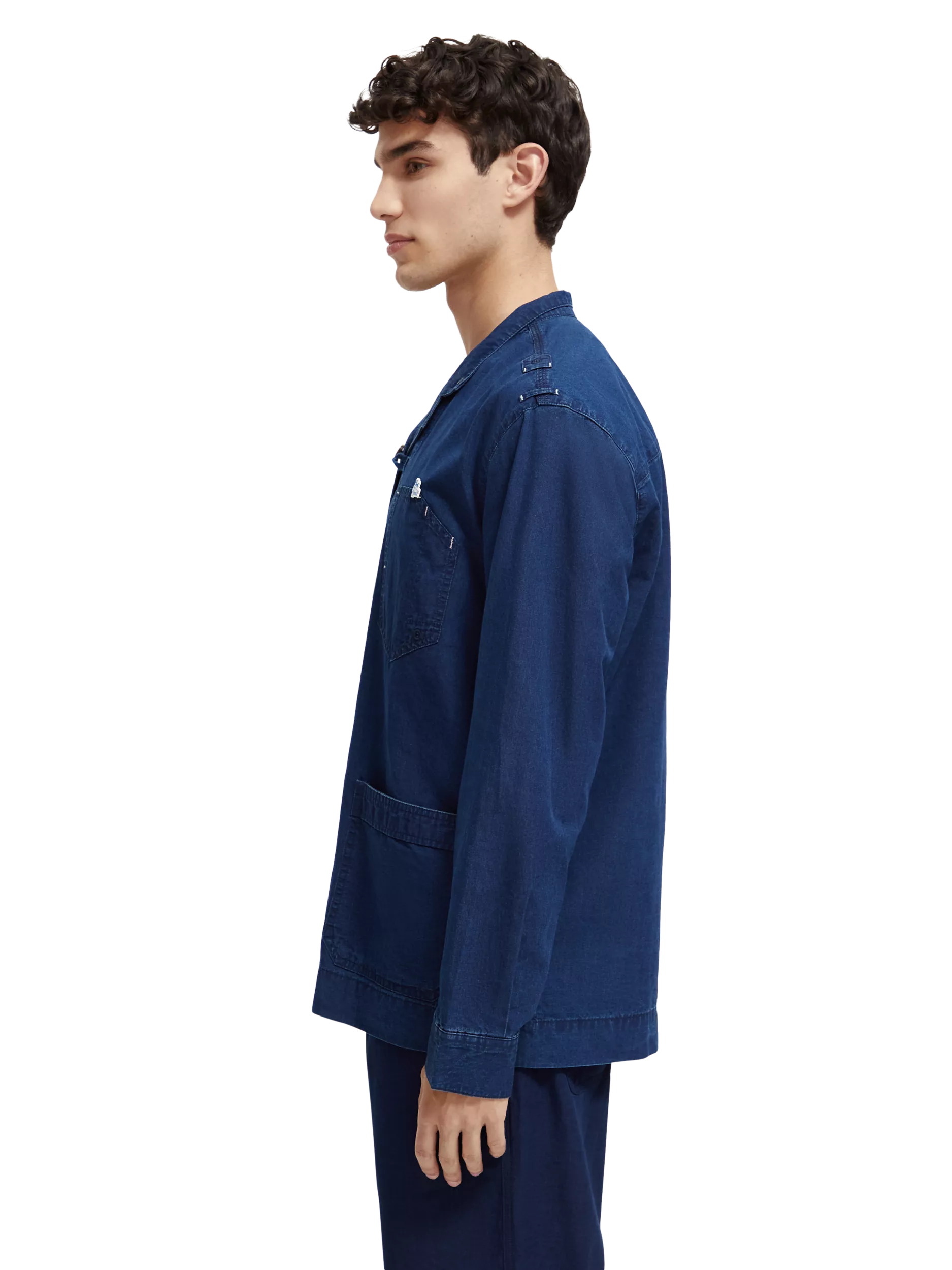 Scotch & Soda - Linen-Blended Overshirt - Indigo