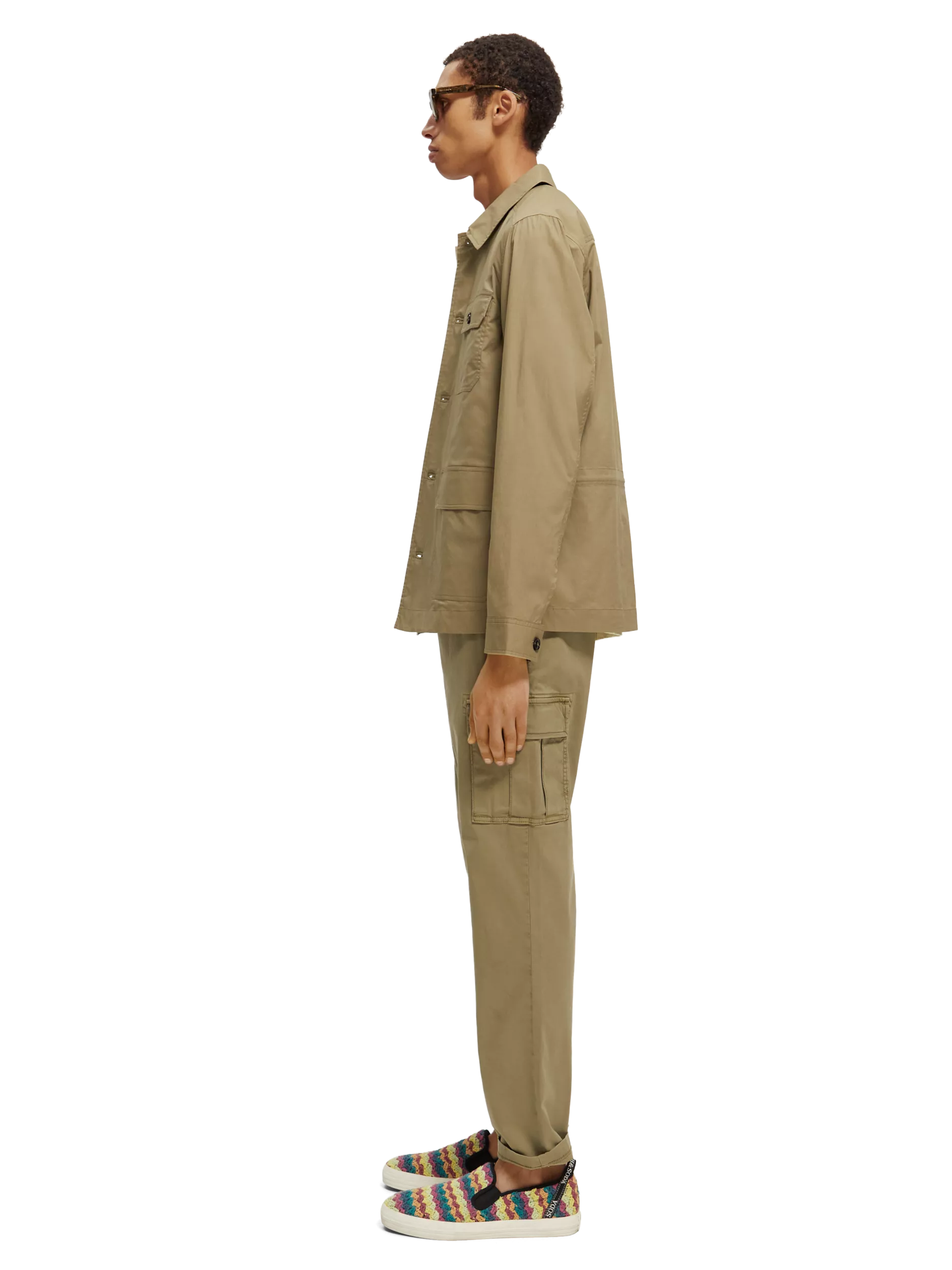 Scotch & Soda - Lightweight Poplin Army Jacket - Khaki