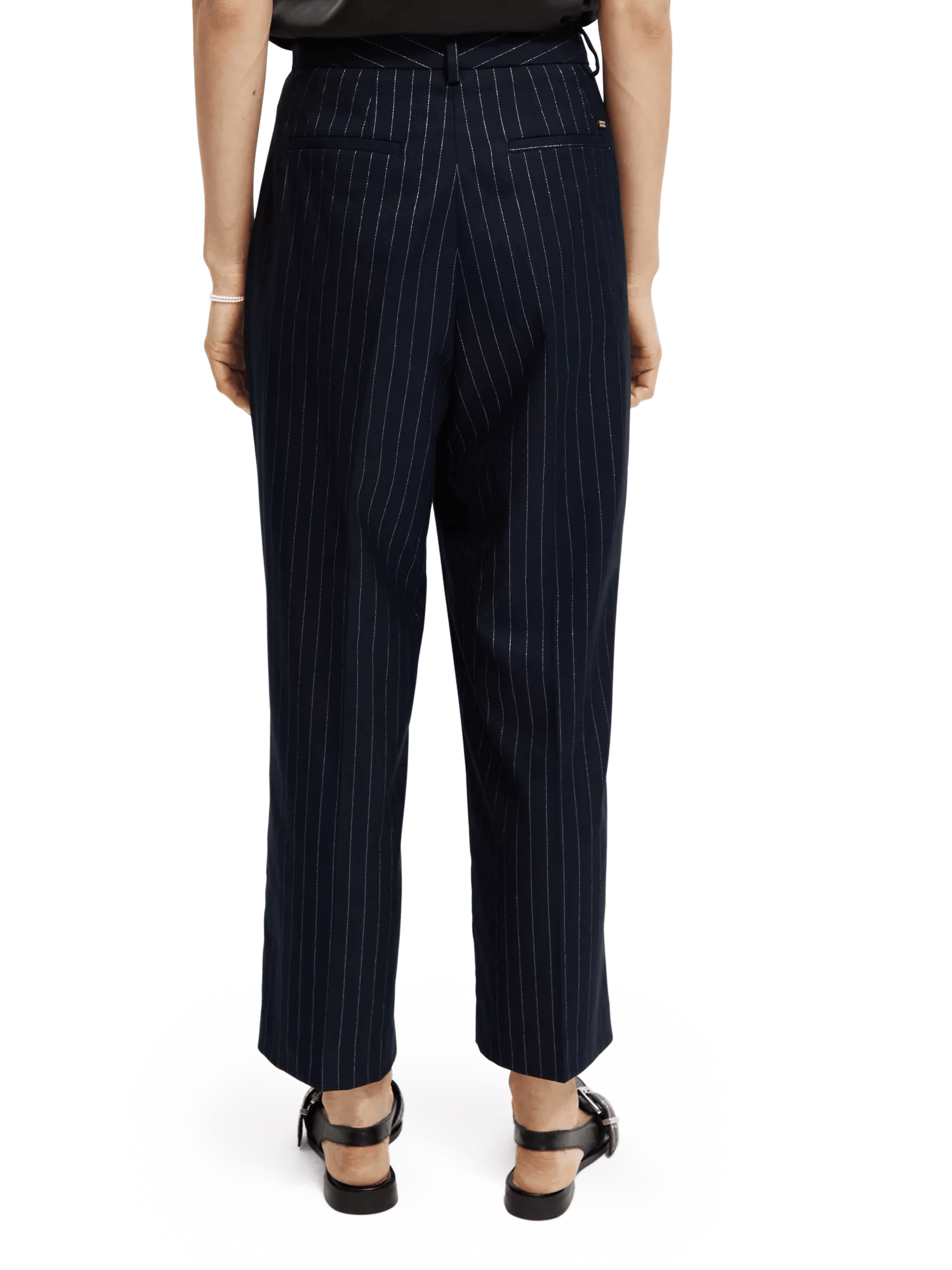 Maison Scotch - Loose Tapered Fit Pinstripe Pant - Night Pinstripe