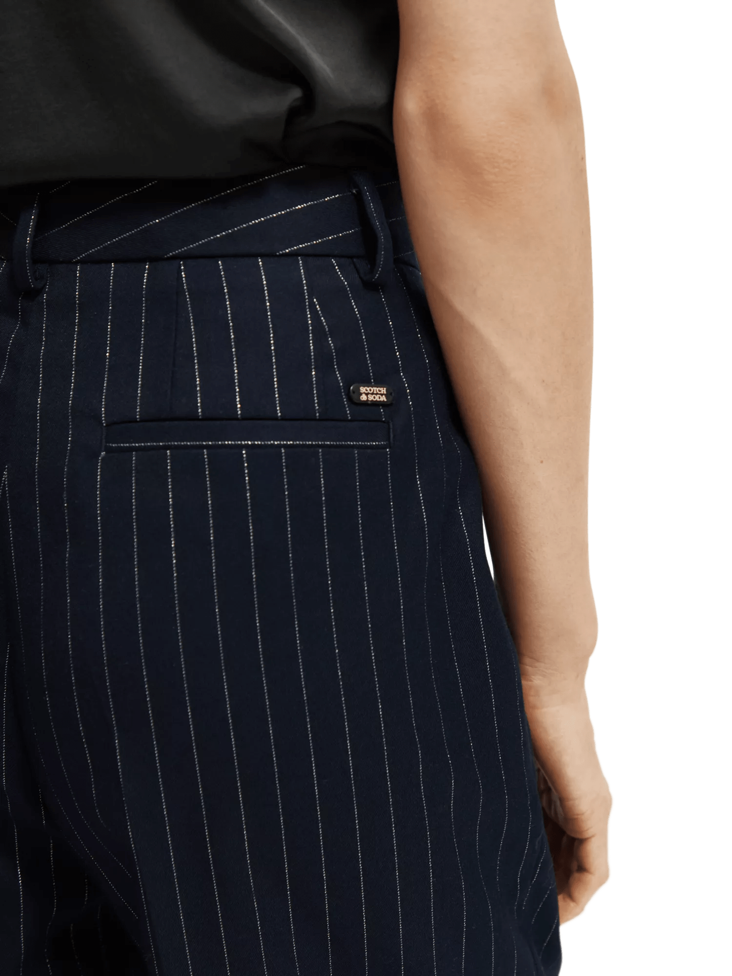 Maison Scotch - Loose Tapered Fit Pinstripe Pant - Night Pinstripe