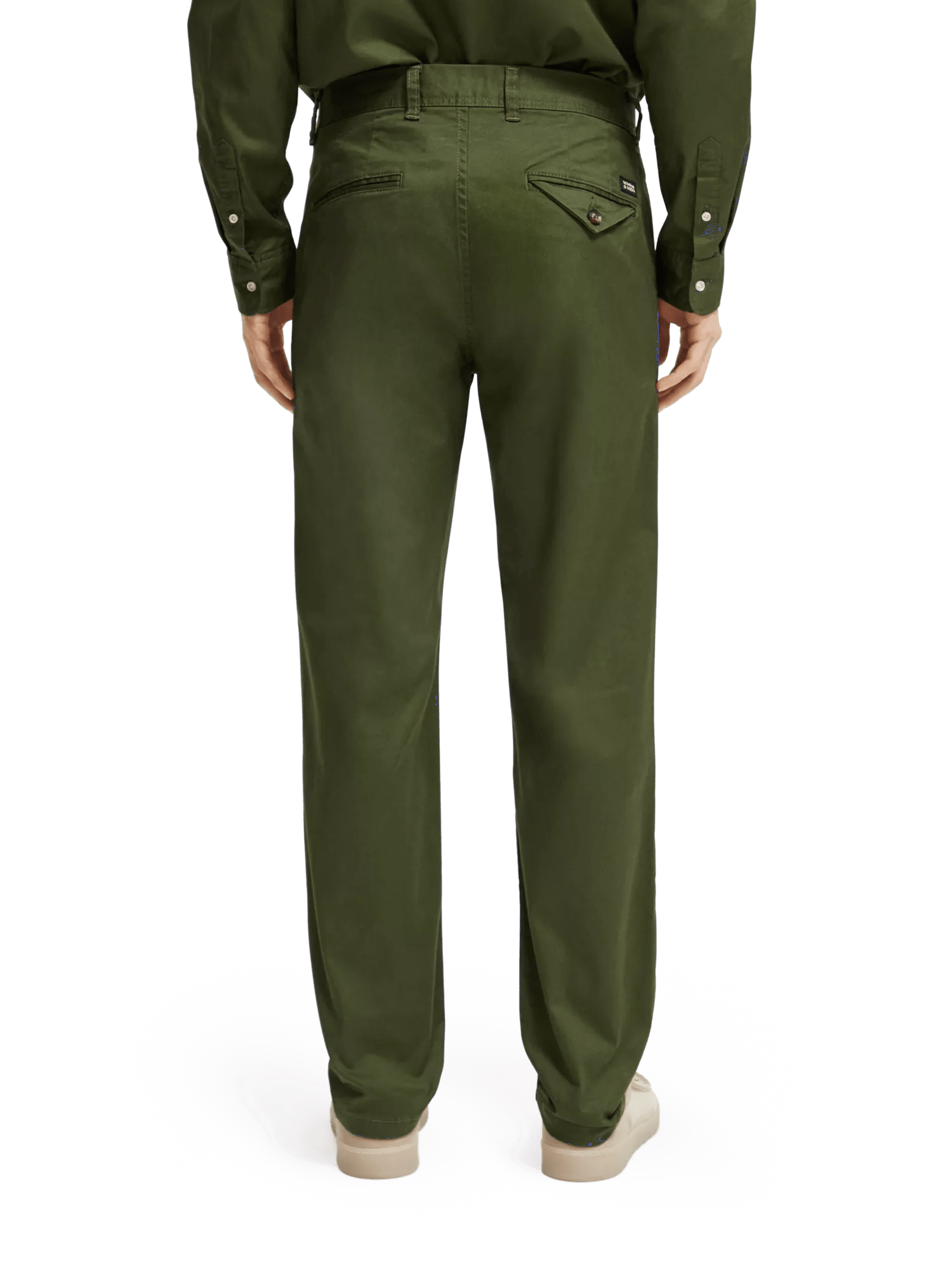 Scotch & Soda - Stuart Regular Slim Fit Chino - Field Green