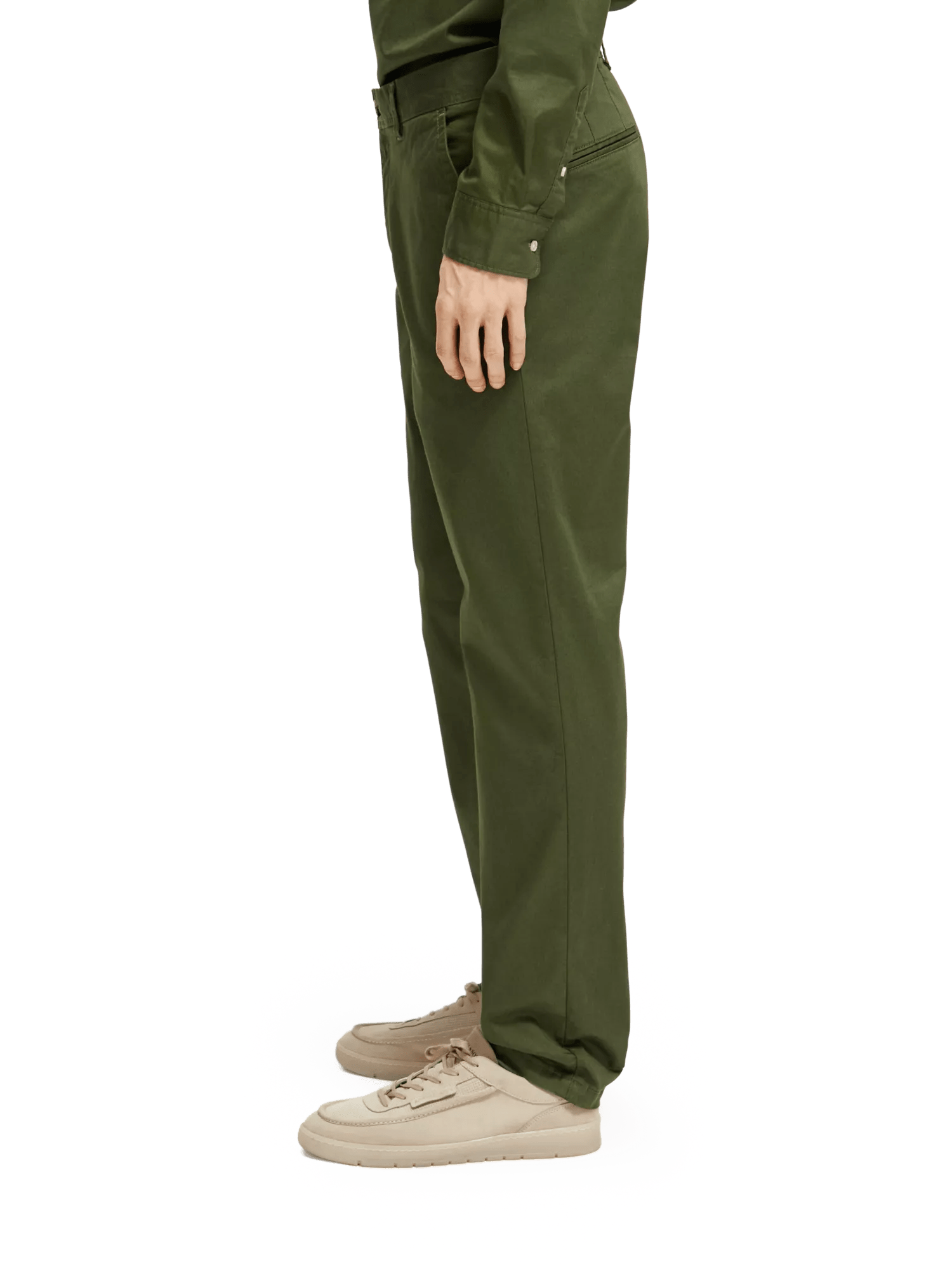 Scotch & Soda - Stuart Regular Slim Fit Chino - Field Green