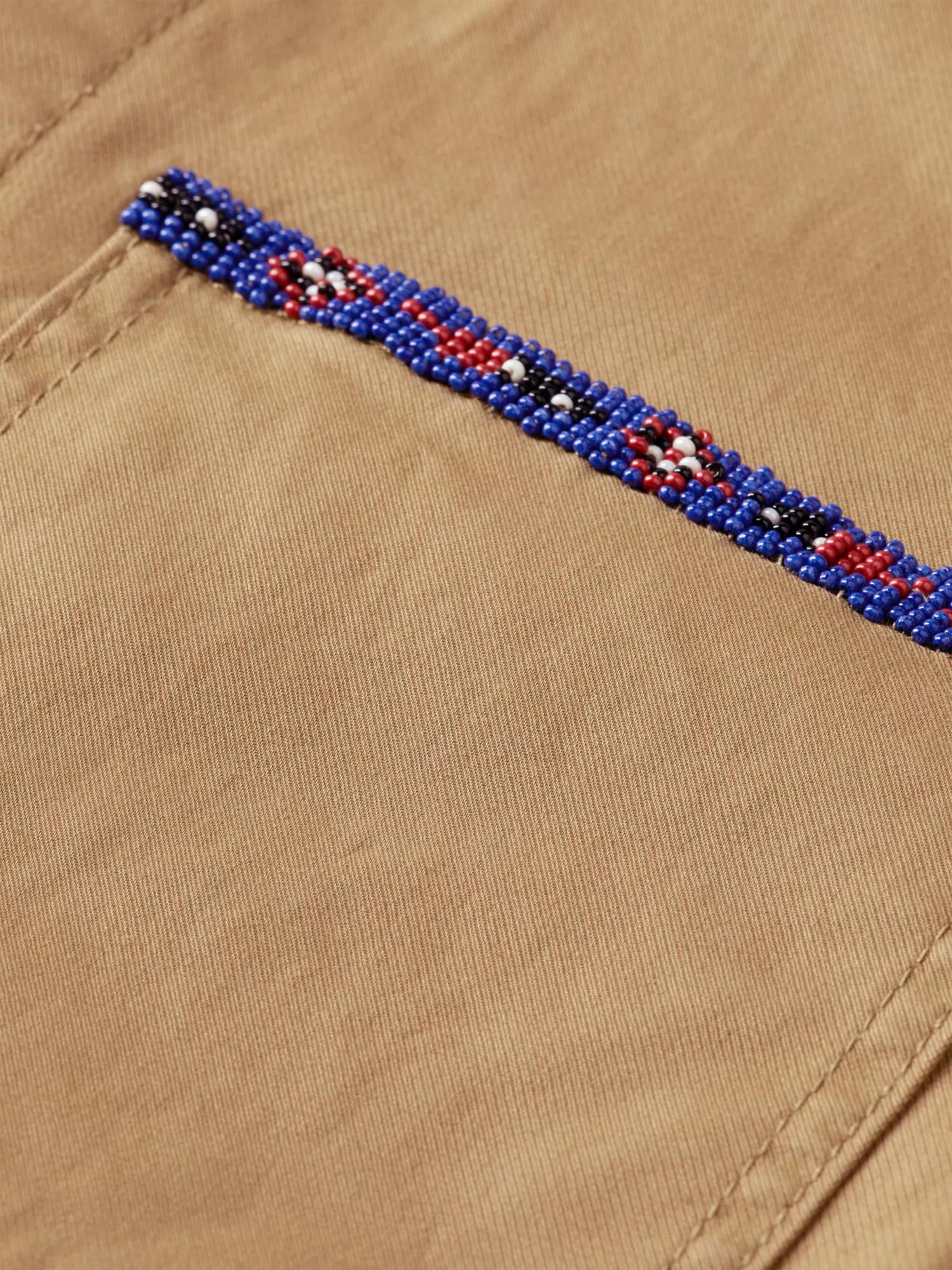 Scotch & Soda - Bead-Trimmed Twill Worker Jacket - Taupe